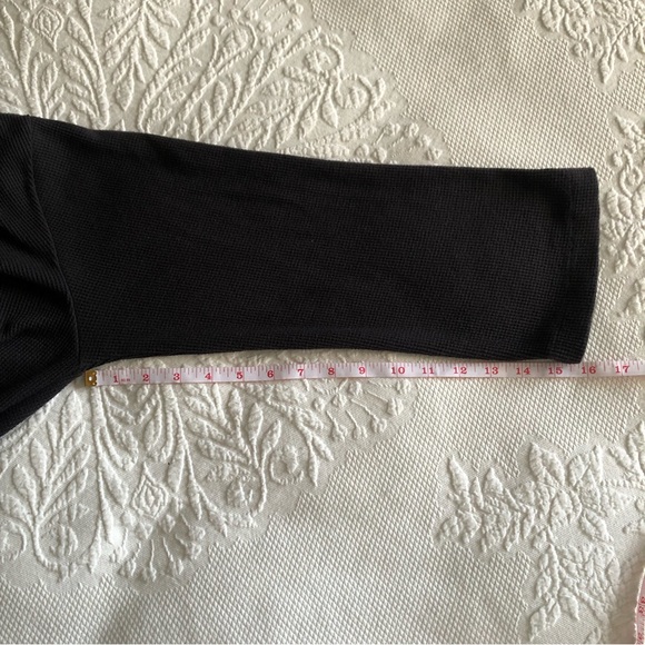 Anthropologie Saturday Sunday dark grey waffle cardigan - size Medium - Picture 12 of 14